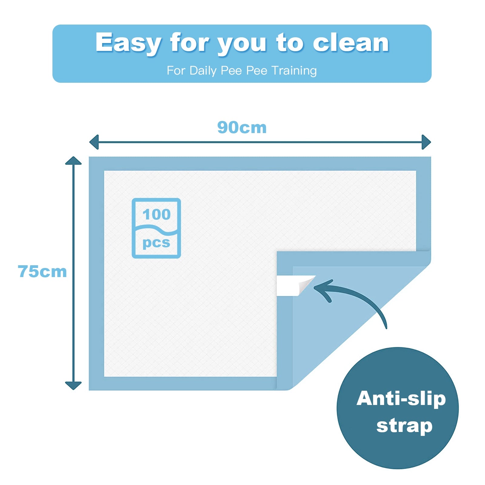 100 Pieces 30 x 36 Inch Pet Wee Pee Piddle PadÂ