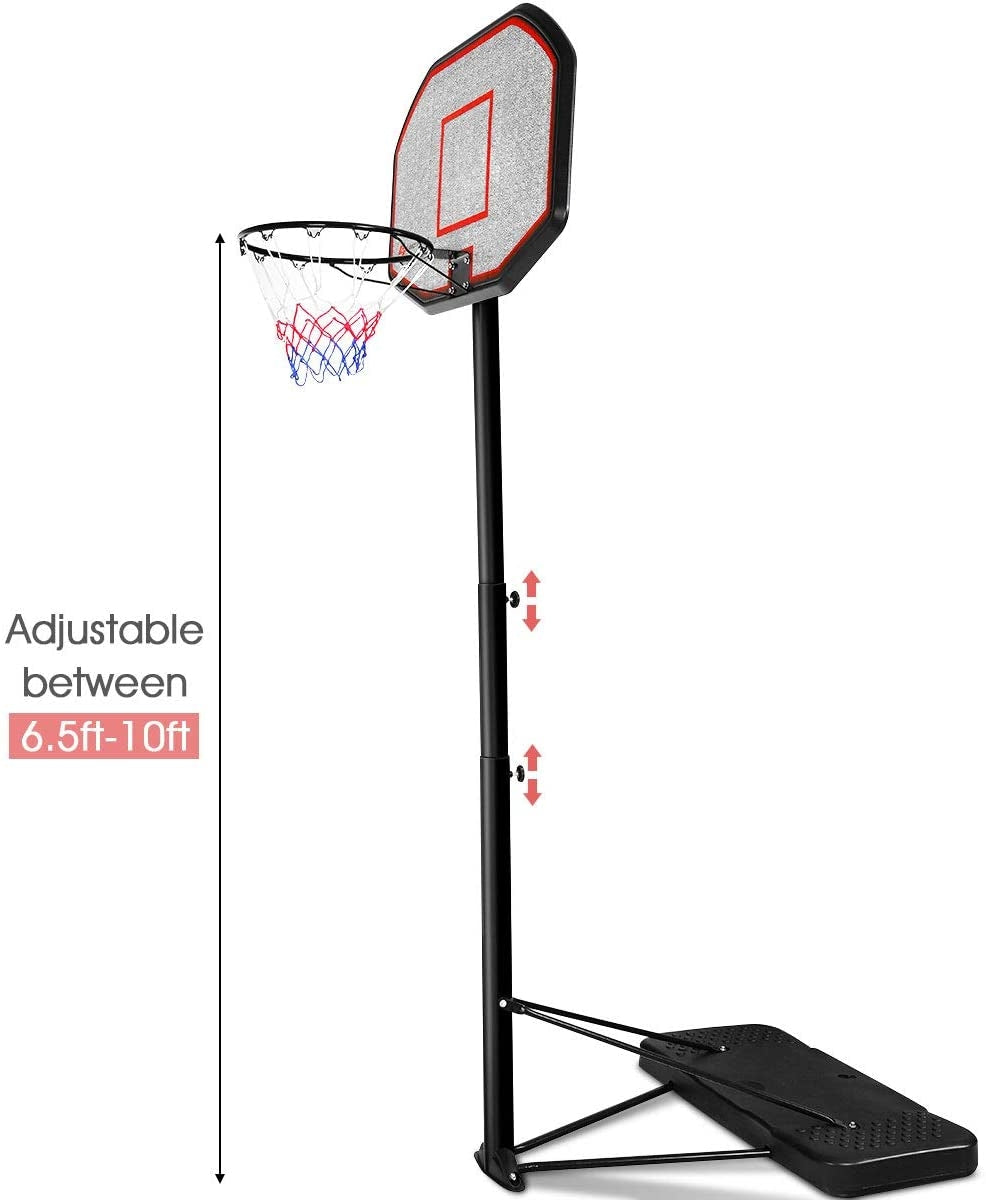43 Inch Indoor Outdoor Height Adjustable Basketball HoopÂ