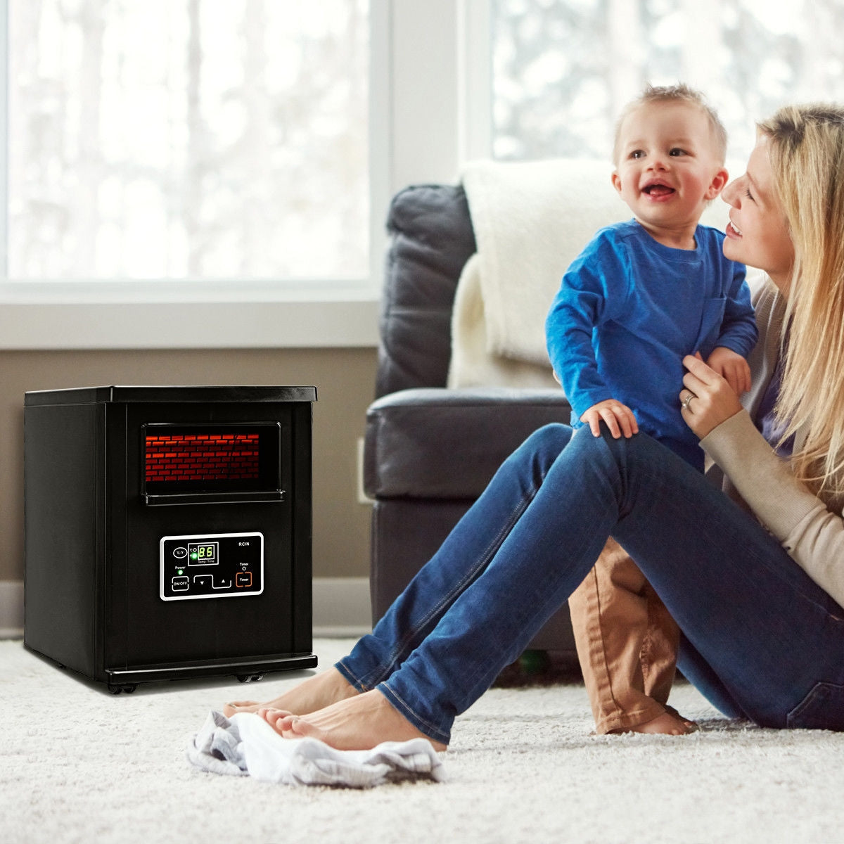 1500 W Electric Portable Remote Infrared HeaterÂ