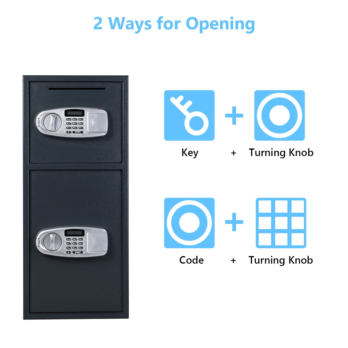 Digital Safe Box with 2 DoorsÂ