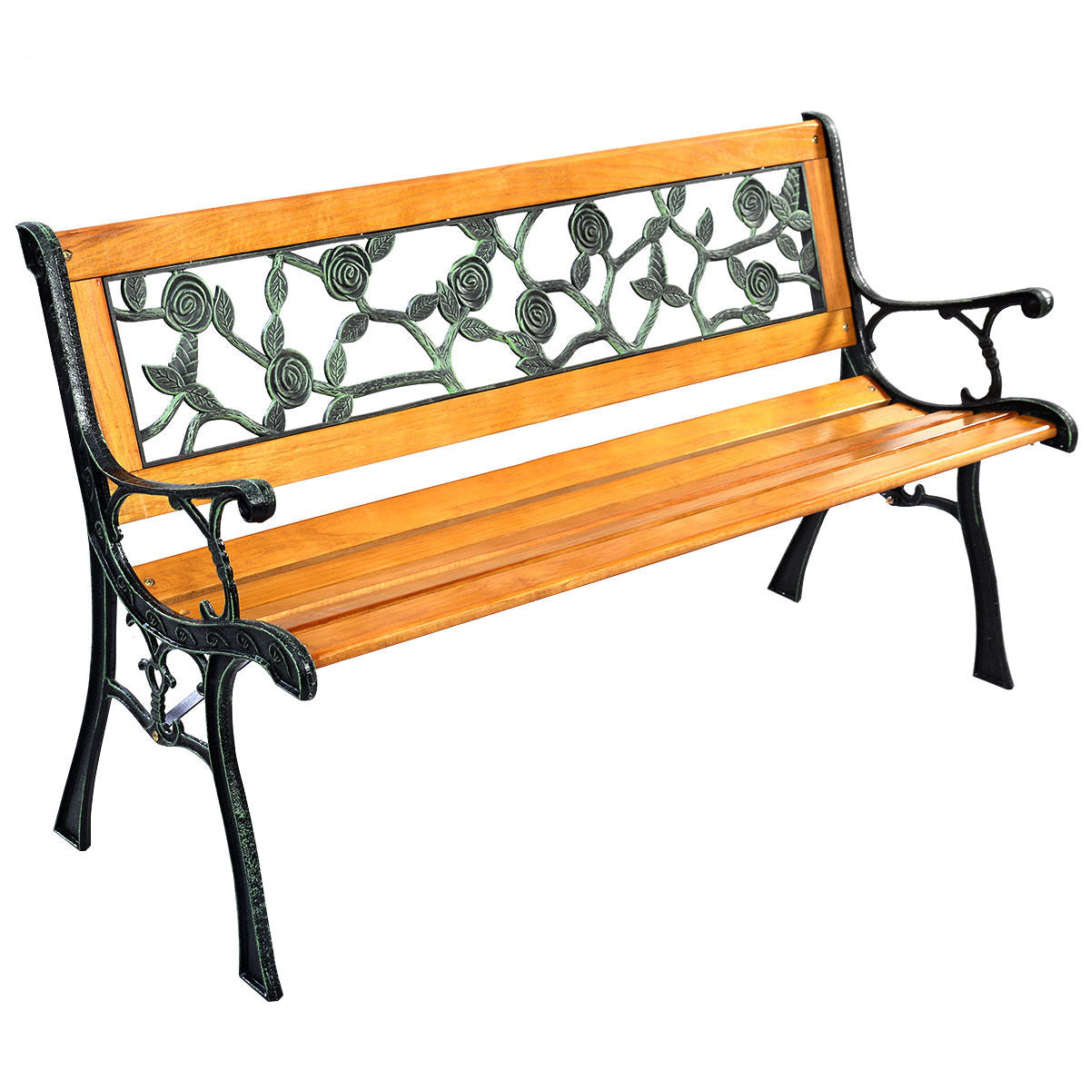 49 1/2 Inch Patio Park Garden Porch Chair BenchÂ