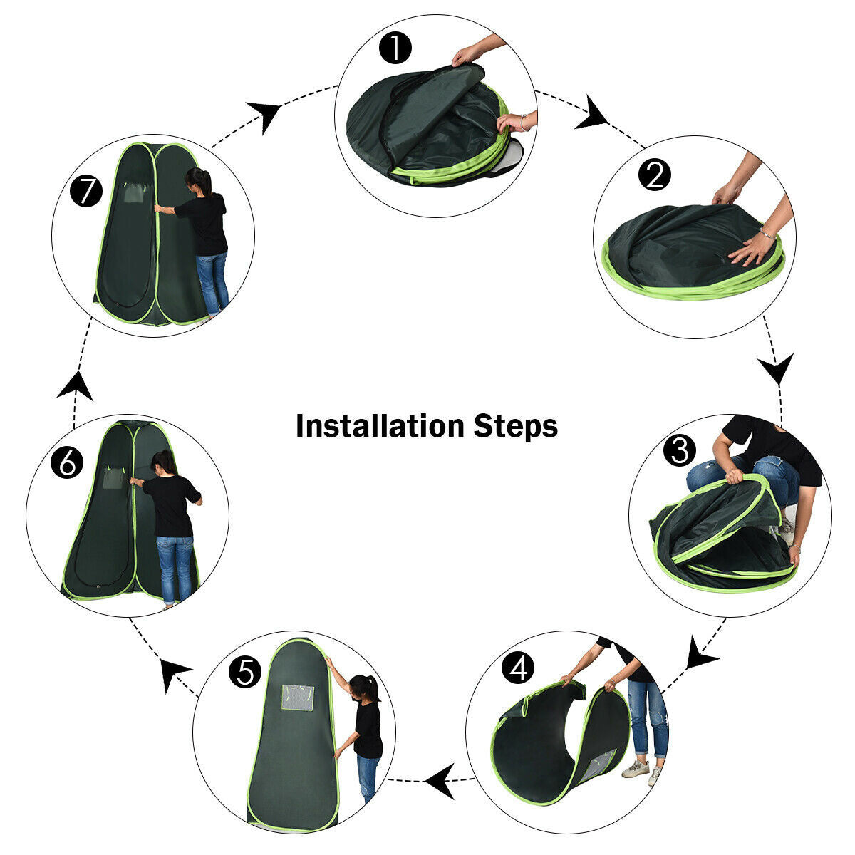 Pop uP Camping Shower Toilet Changing Room TentÂ