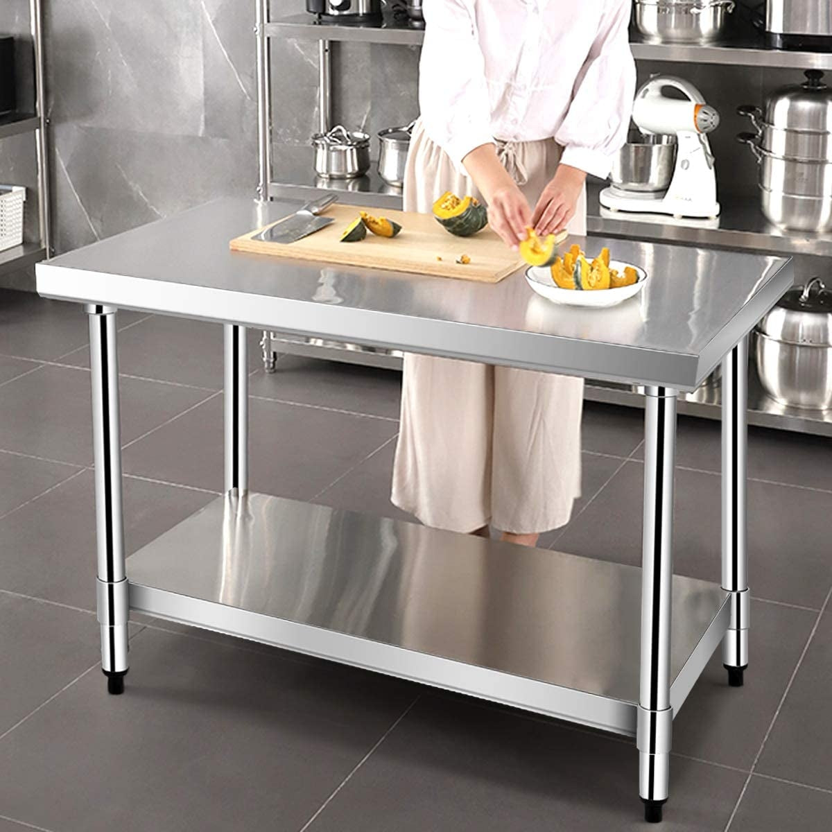 24 x 36 Inch Stainless Steel Commercial Kitchen Food Prep TableÂ