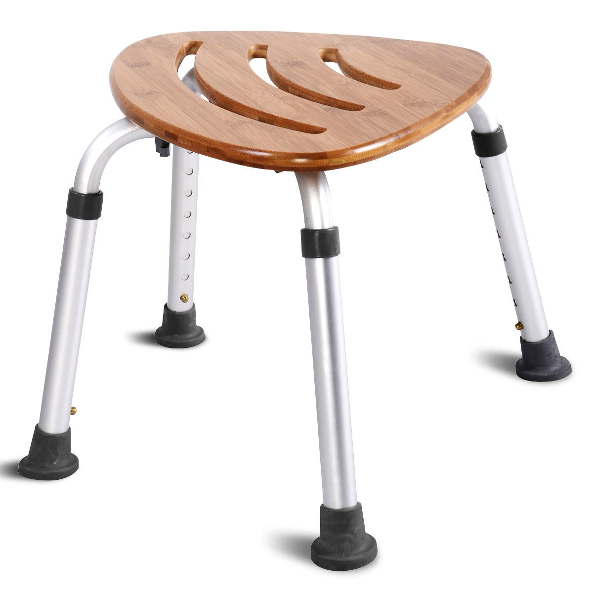 Fanshaped Bamboo Bath Seat Shower ChairÂ