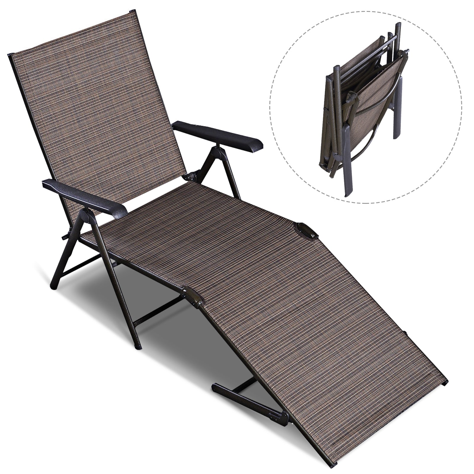 Adjustable outdoor patio pool chaise loungeÂ