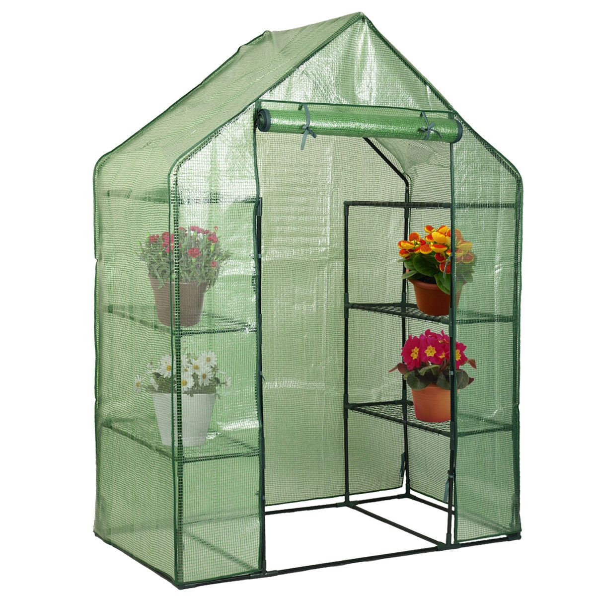 Mini Portable 4 Tier 8 Shelves Walk-in Plant GreenhouseÂ