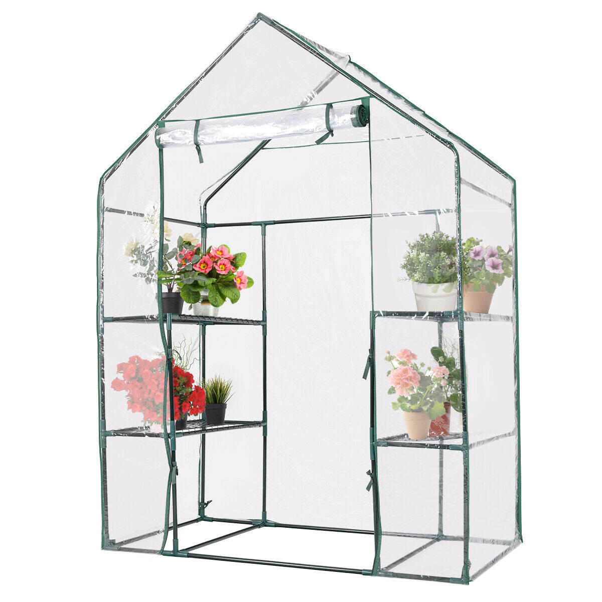 Portable Outdoor 4 Shelves GreenhouseÂ