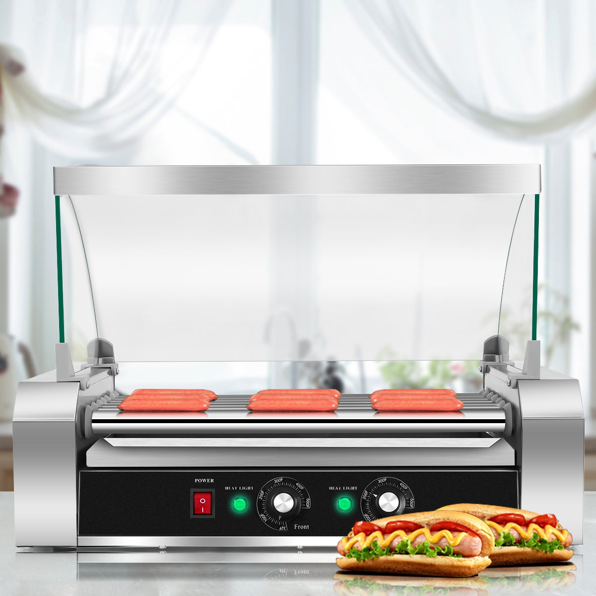 18 Hot Dog 7 Roller Grill Commercial CookerÂ