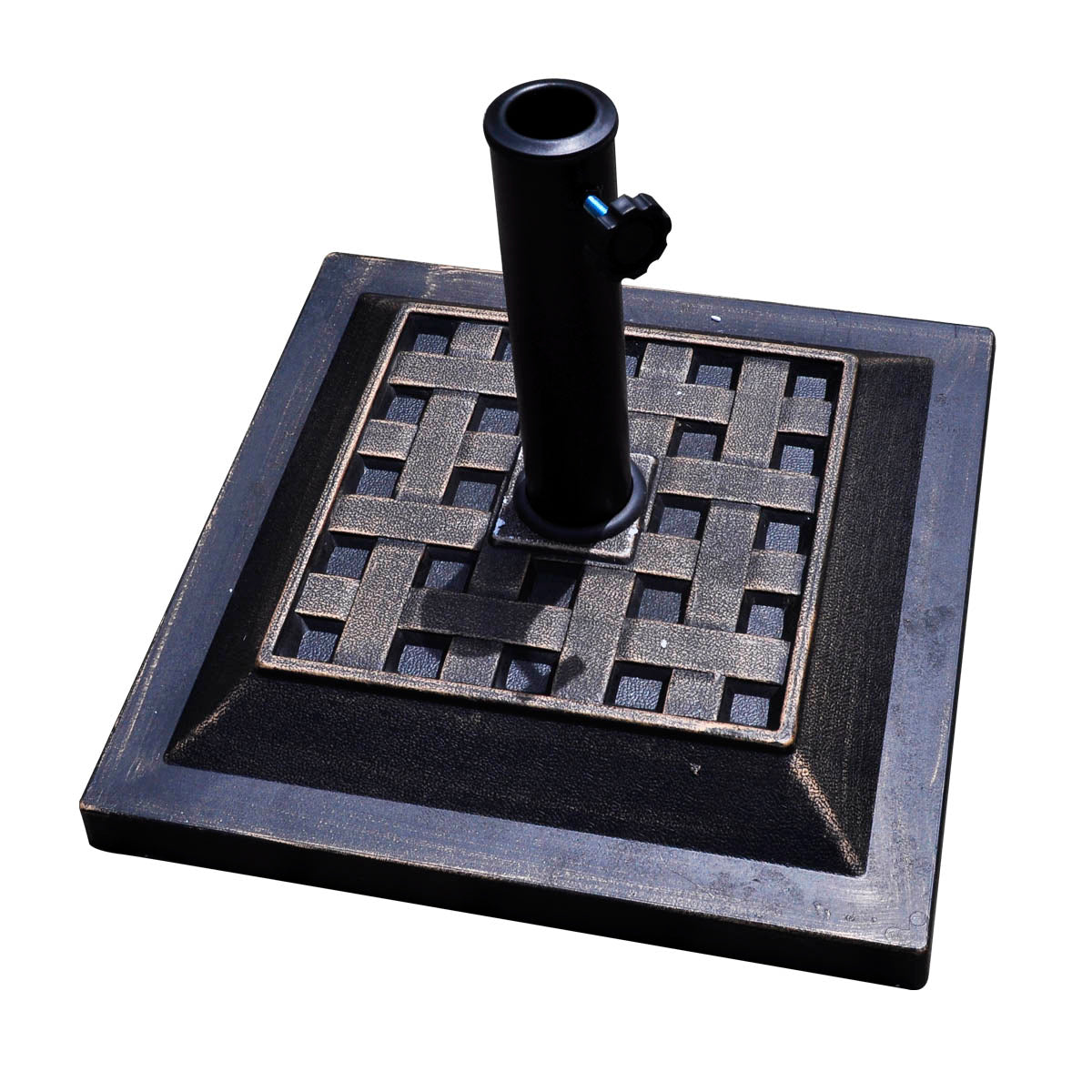17.5 Inch Heavy Duty Square Umbrella Base Stand of 30 lbs for OutdoorÂ
