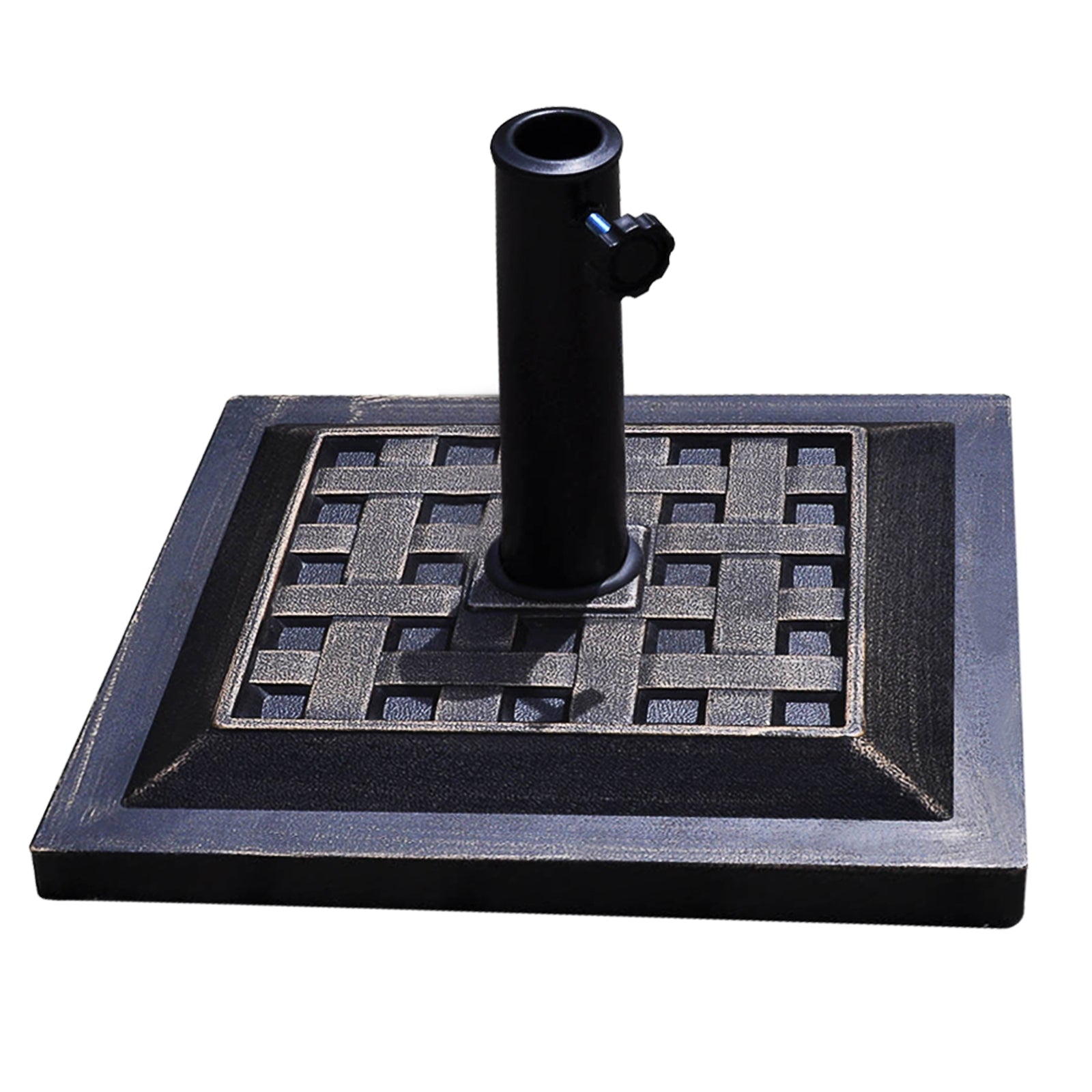 17.5 Inch Heavy Duty Square Umbrella Base Stand of 30 lbs for OutdoorÂ
