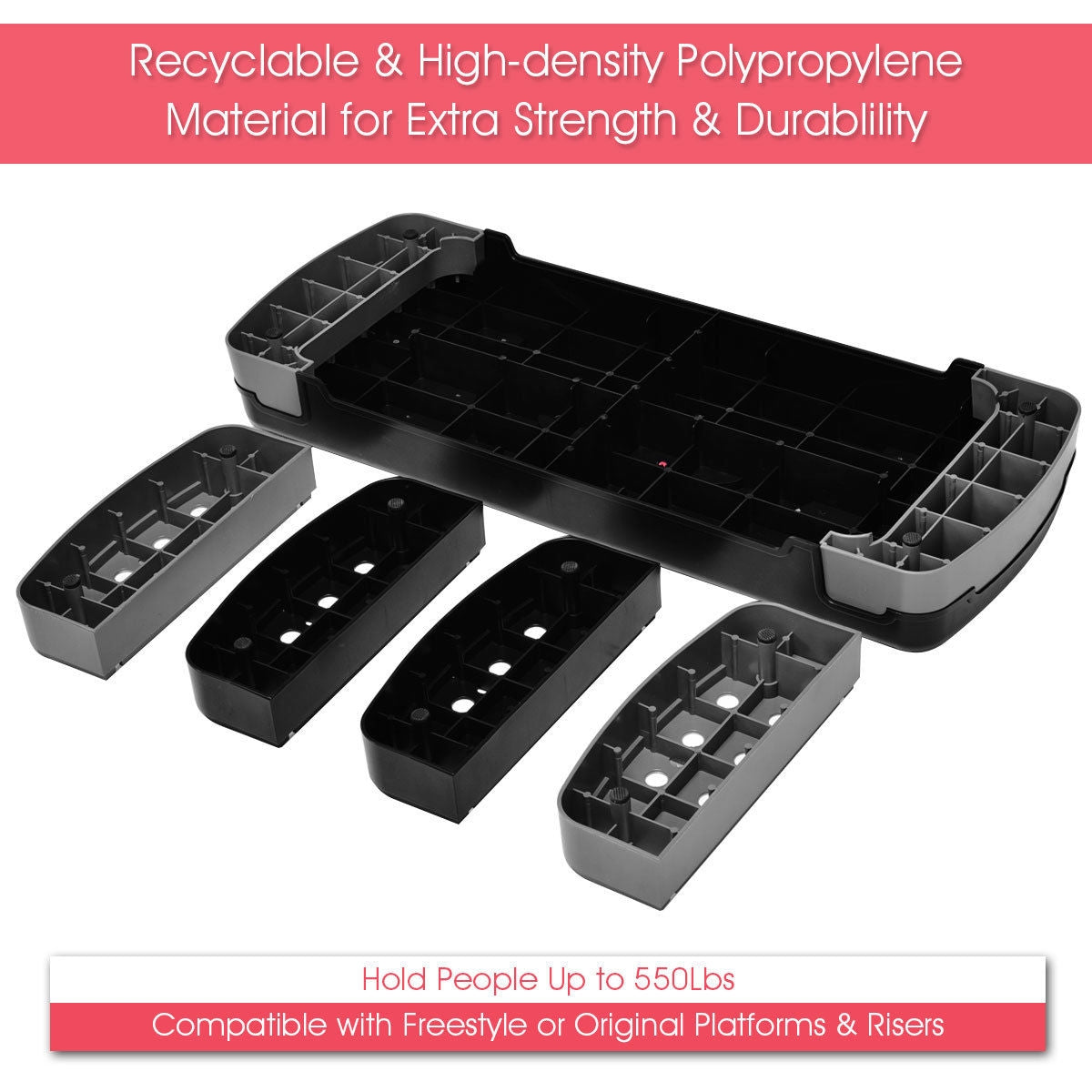 32 Inch Adjustable Fitness Aerobic Step with RiserÂ