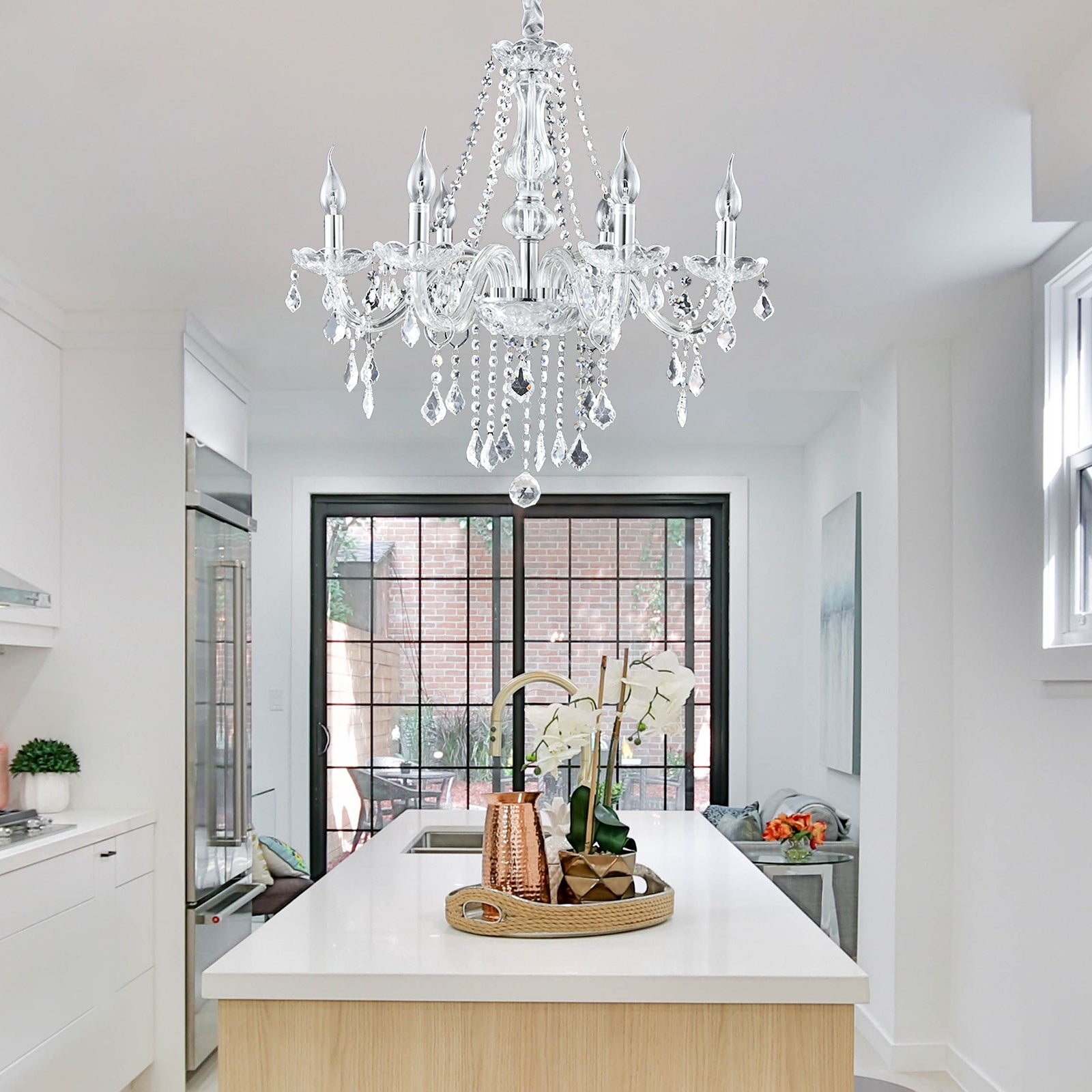 Elegant Crystal Chandelier Ceiling LightÂ