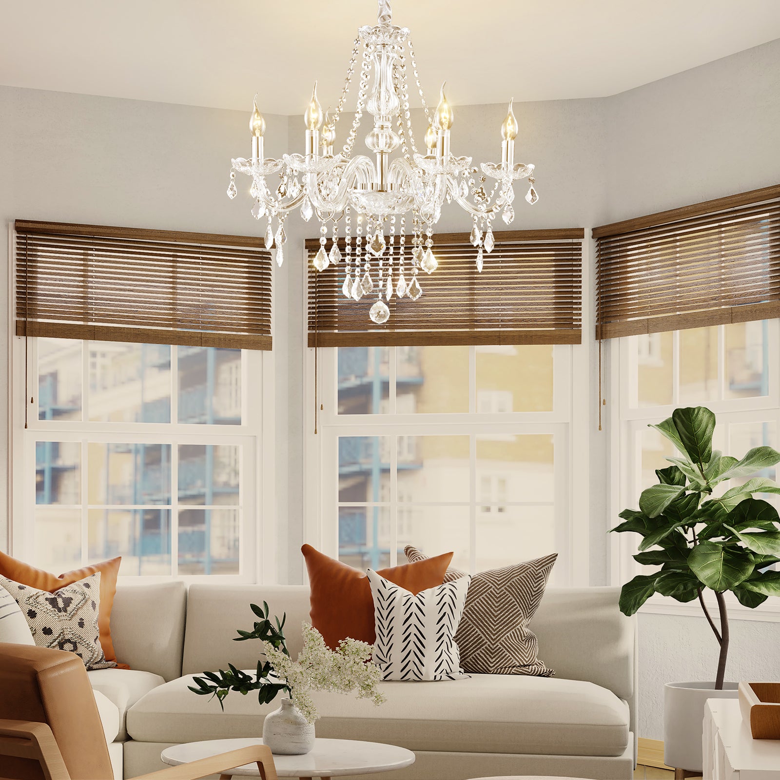 Elegant Crystal Chandelier Ceiling LightÂ