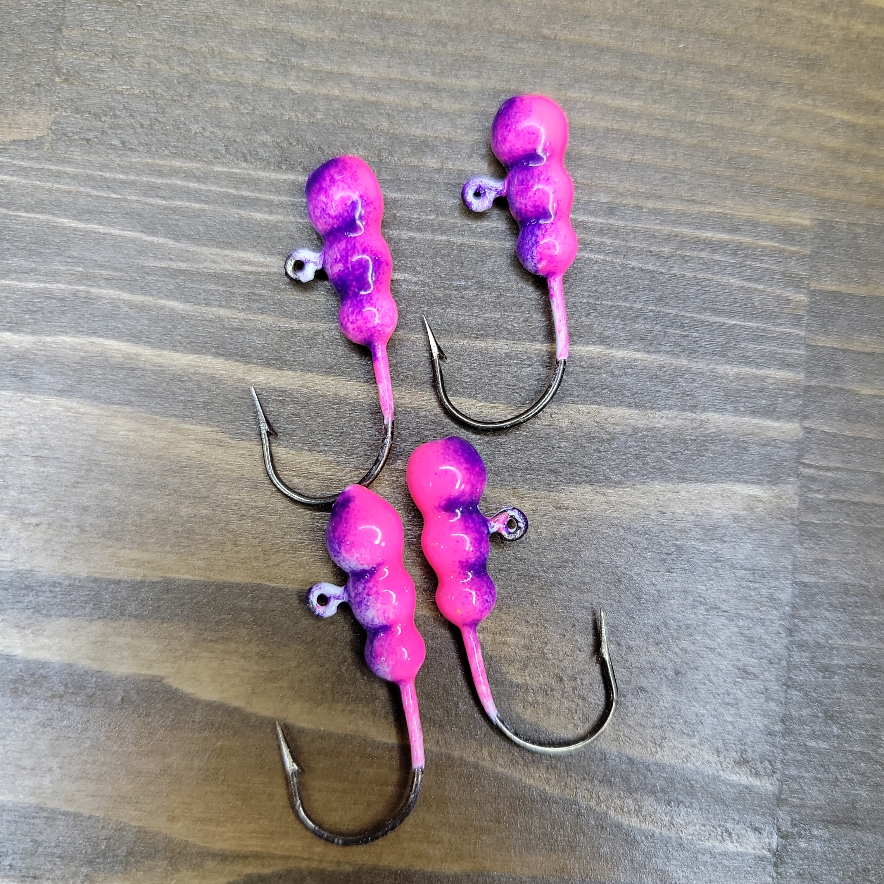 Big Sky Gruesome Grubs Glow Jigs 1/8oz 4/pack