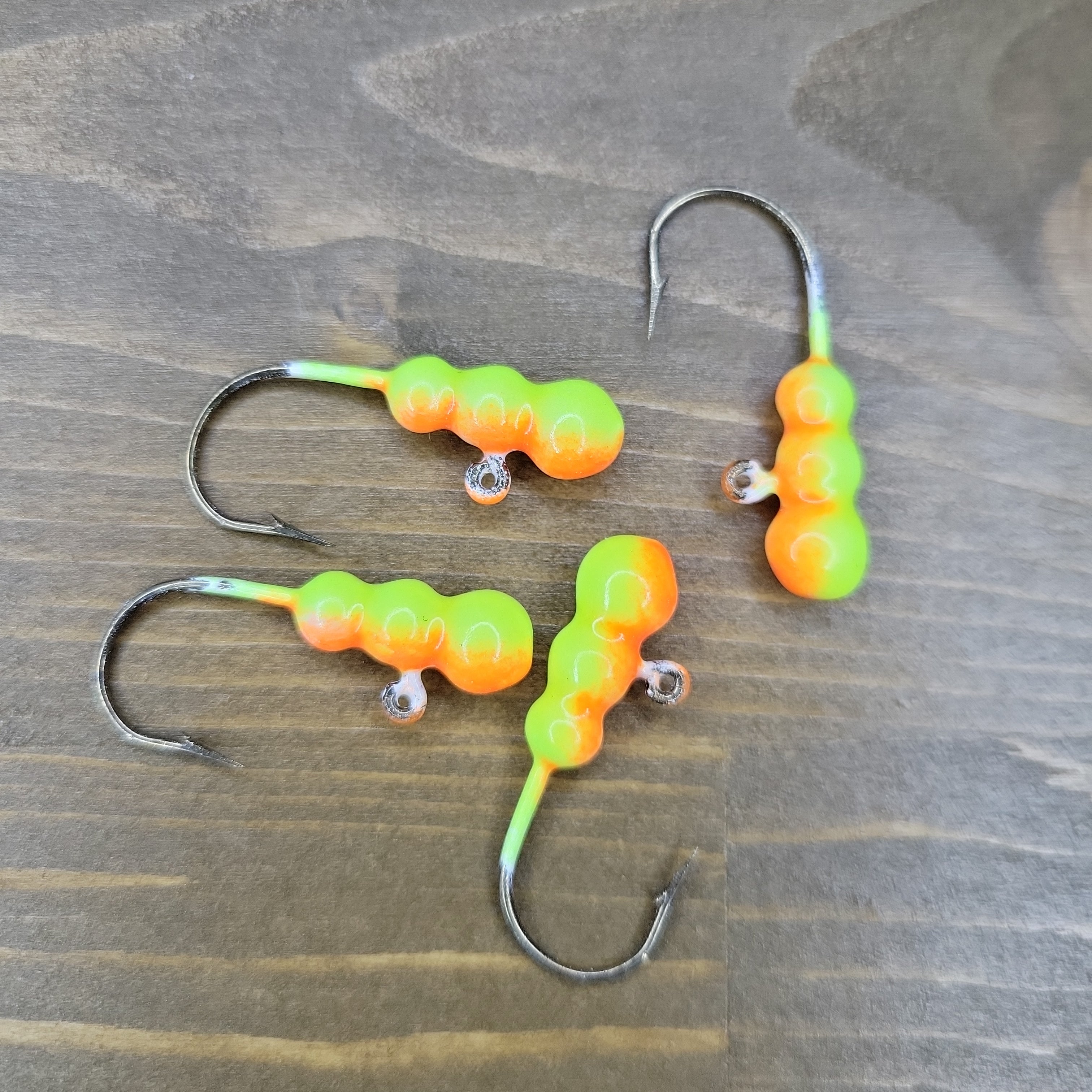 Big Sky Gruesome Grubs Glow Jigs 1/8oz 4/pack