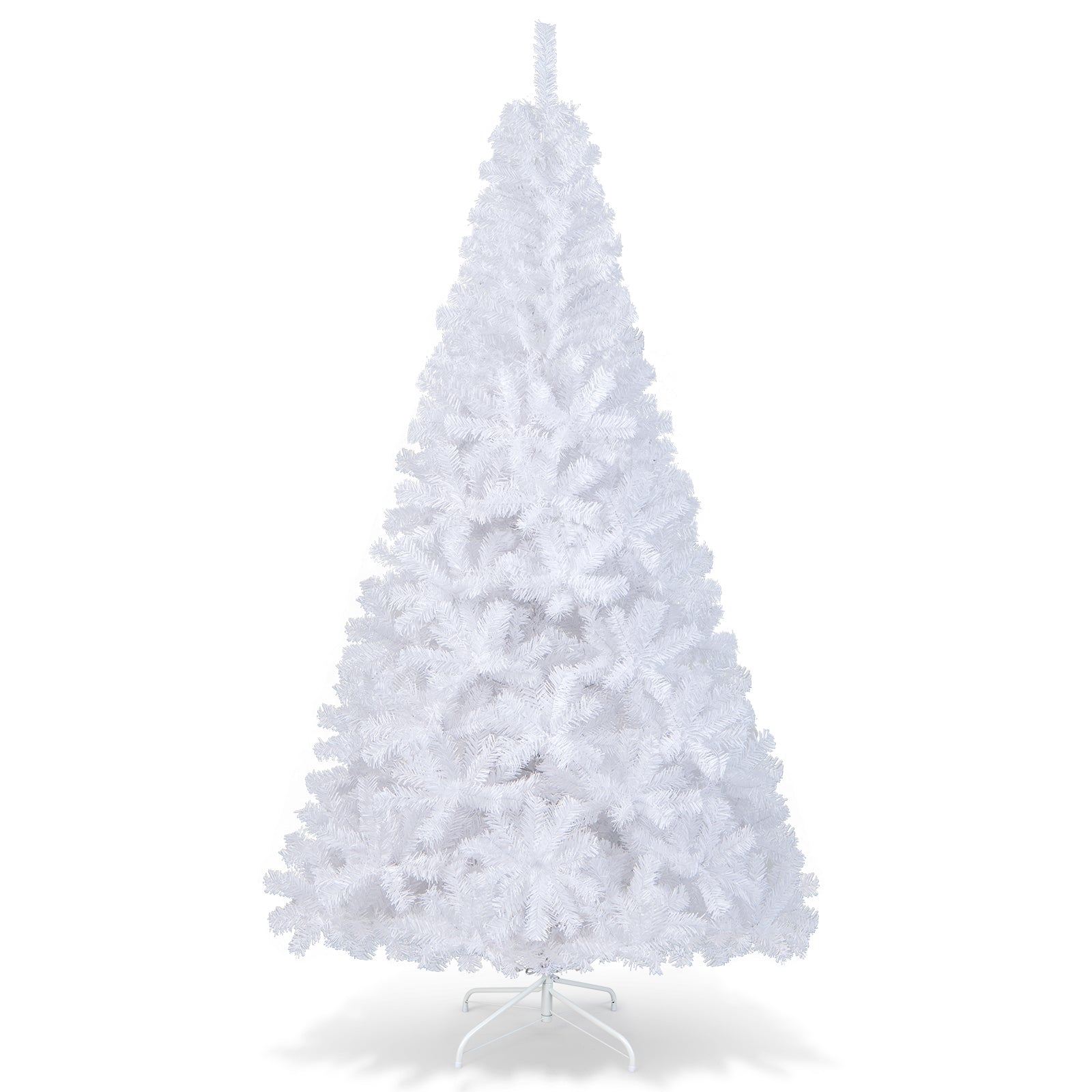 7 ft White Christmas Tree with Solid Metal Stand-7 ftÂ