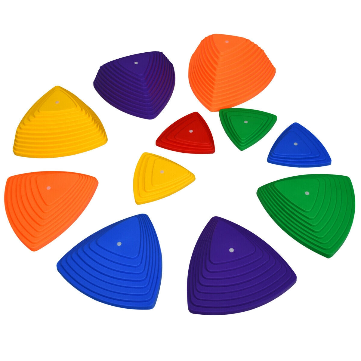 11 Pieces Non-Slip Bottom Kids Balance Stepping StonesÂ