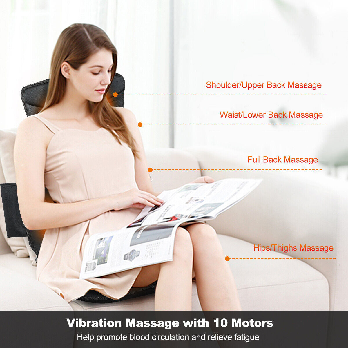 Foldable Full Body Massage Mat with 10 Vibration MotorsÂ