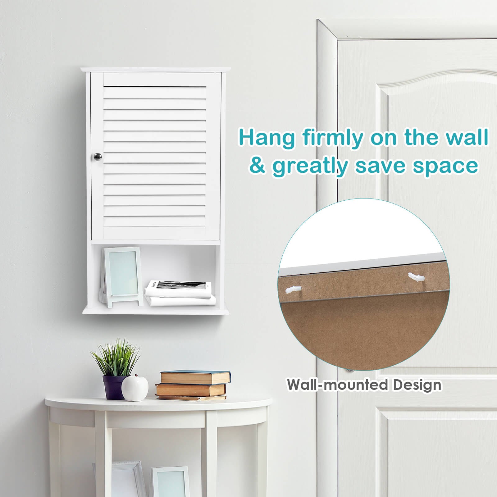 27.5" H Wall Hanging Bathroom Storage CabinetÂ