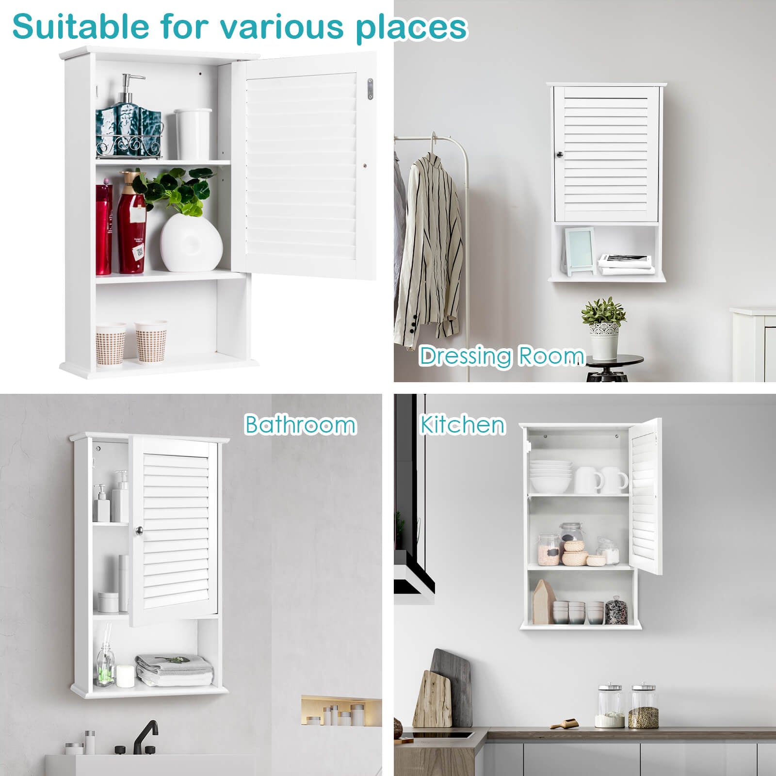 27.5" H Wall Hanging Bathroom Storage CabinetÂ