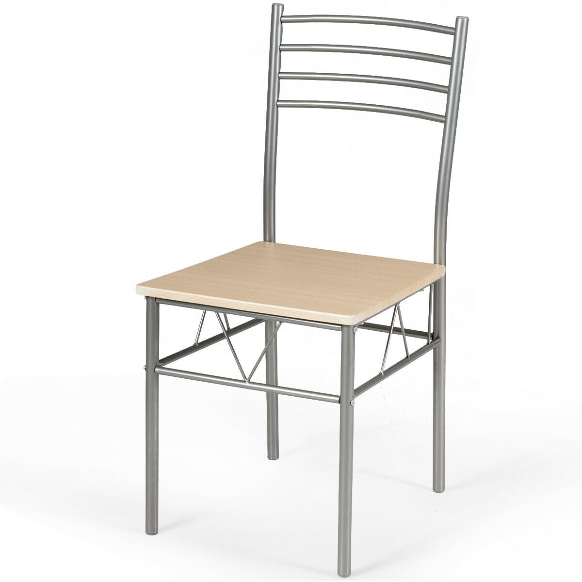 5 Pieces Dining Set Glass Table and 4 ChairsÂ