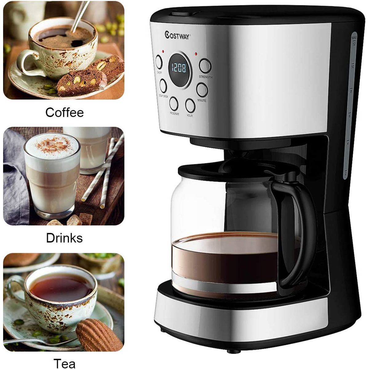 12-cup Programmable Coffee Maker with LCD DisplayÂ