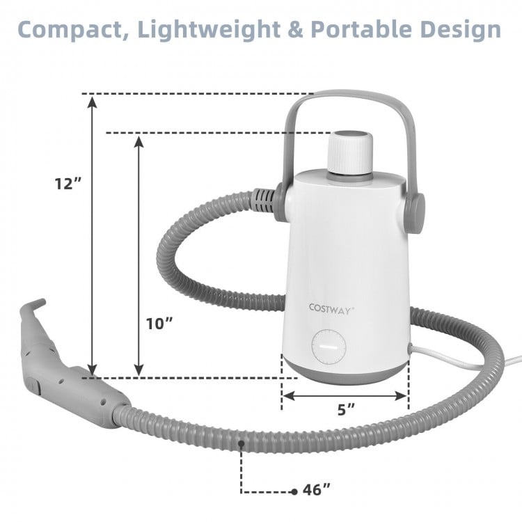1000W Multifunction Portable Hand-held Steam Cleaner with 10 Accessories