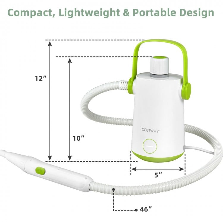 1000W Multifunction Portable Hand-held Steam Cleaner with 10 Accessories