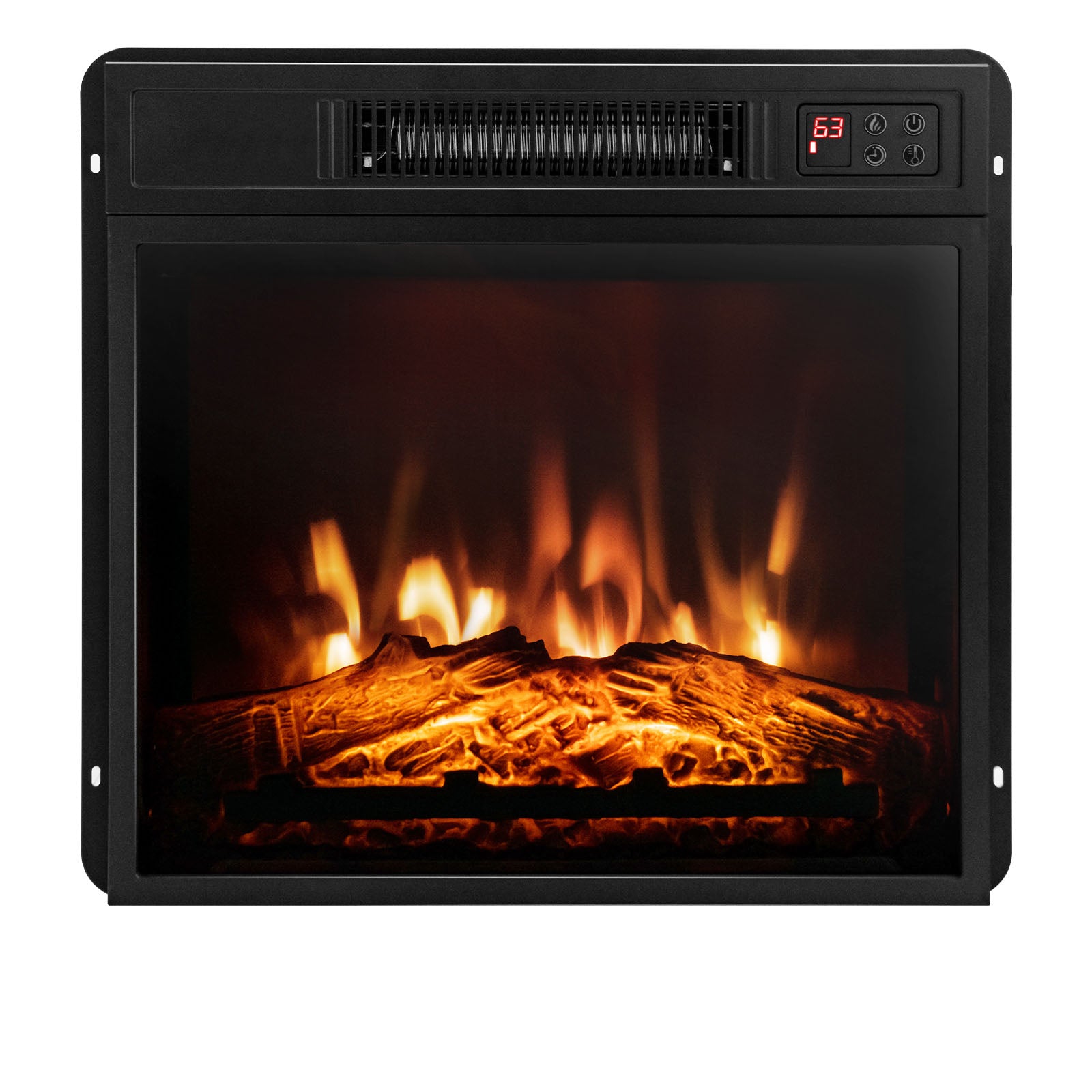 18 Inch Electric Fireplace Inserted with Adjustable LED FlameÂ