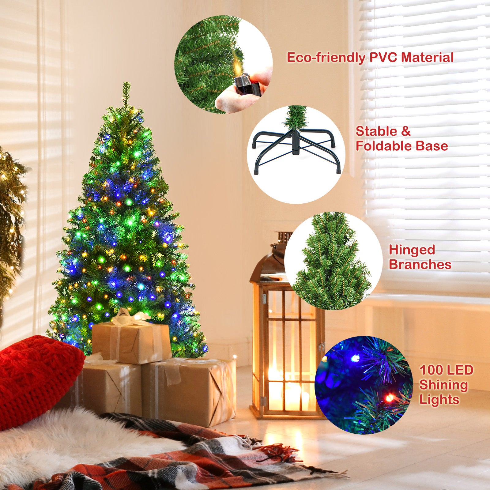 Artificial Premium Hinged Christmas Tree-4 ftÂ