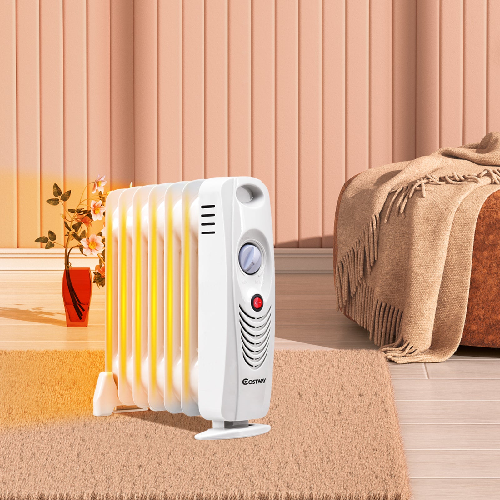 700 W Portable Mini Electric Oil-Filled Radiator HeaterÂ