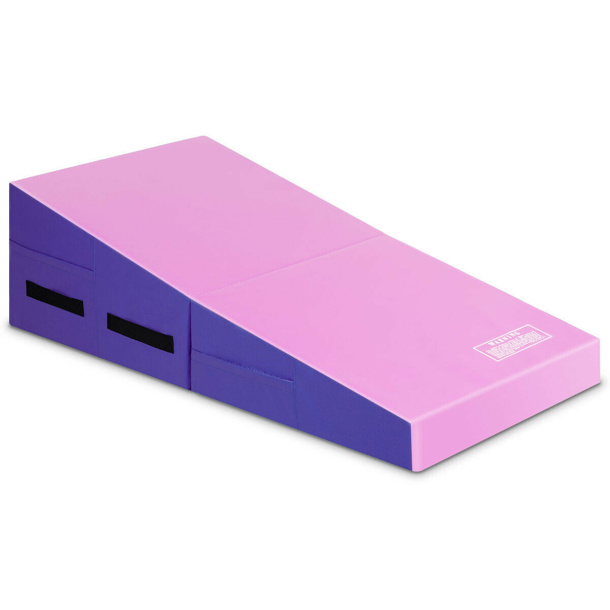 Folding Wedge Exercise Gymnastics Mat with Handles-PurpleÂ