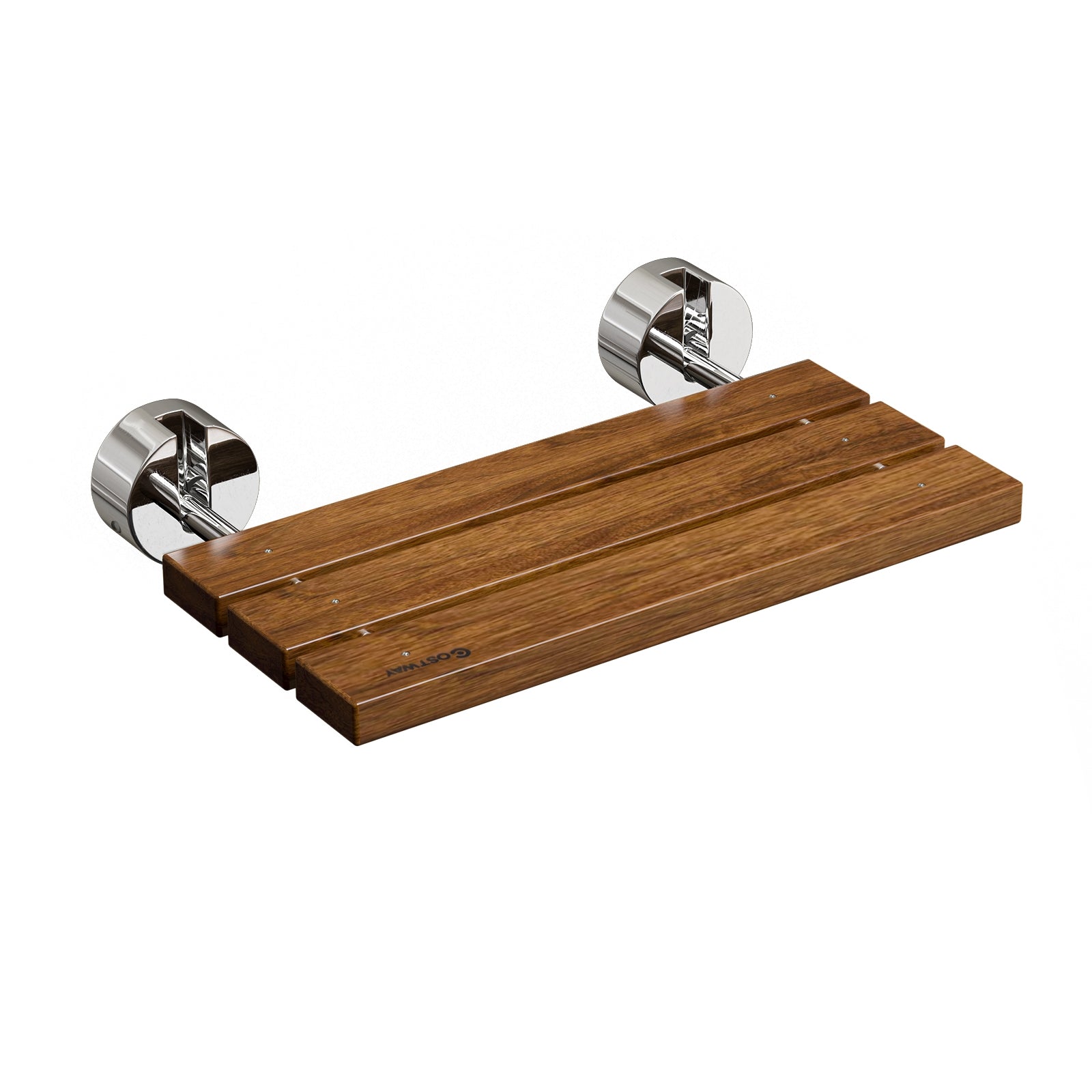 20 Inch Wall Mounted Teak Wood Folding Shower Bath SeatÂ