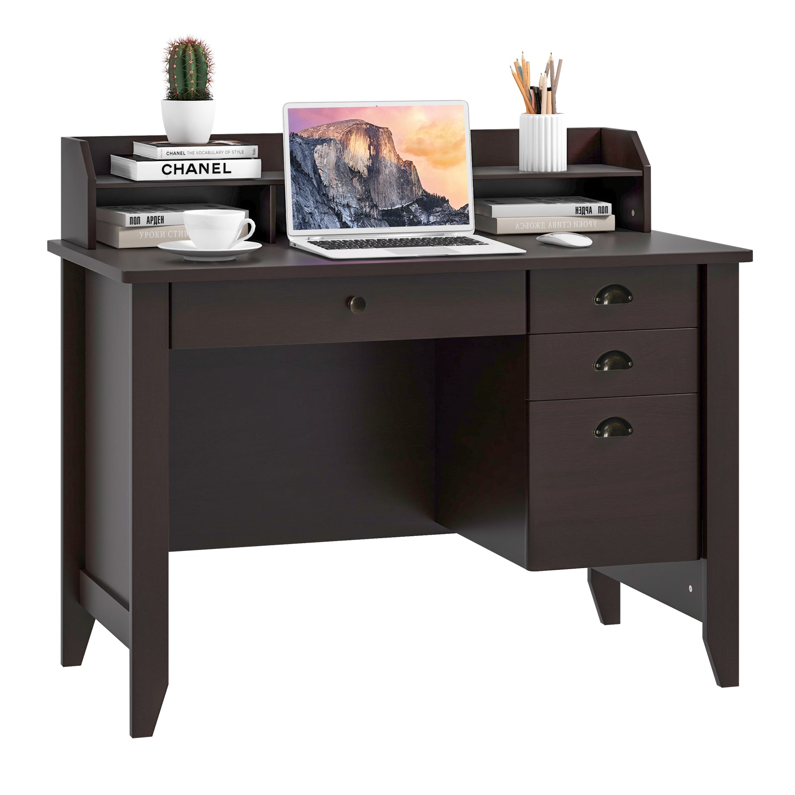 PC Laptop Writing Computer Desk -BrownÂ
