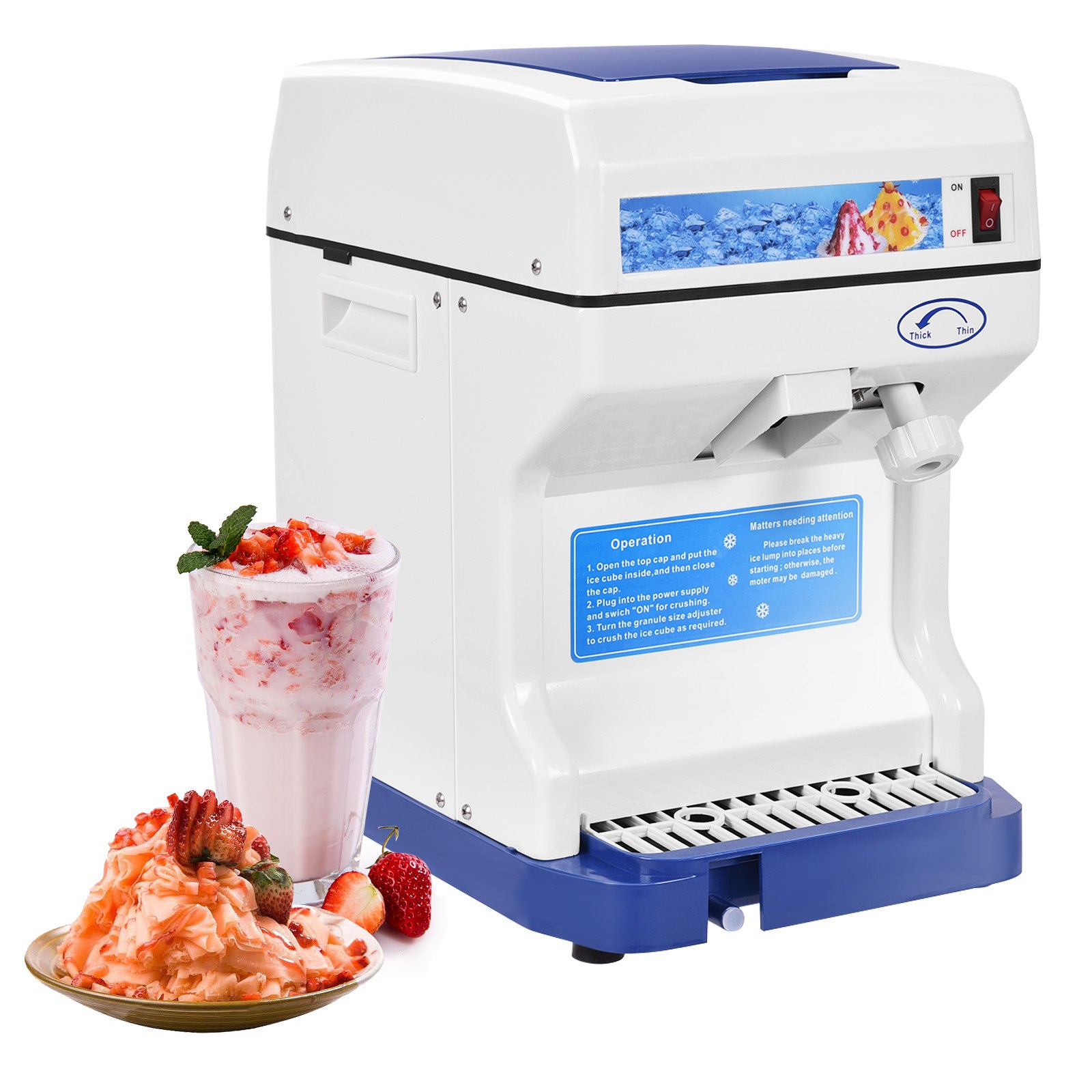 Efficient Electric Ice Shaver Machine with Low NoiseÂ
