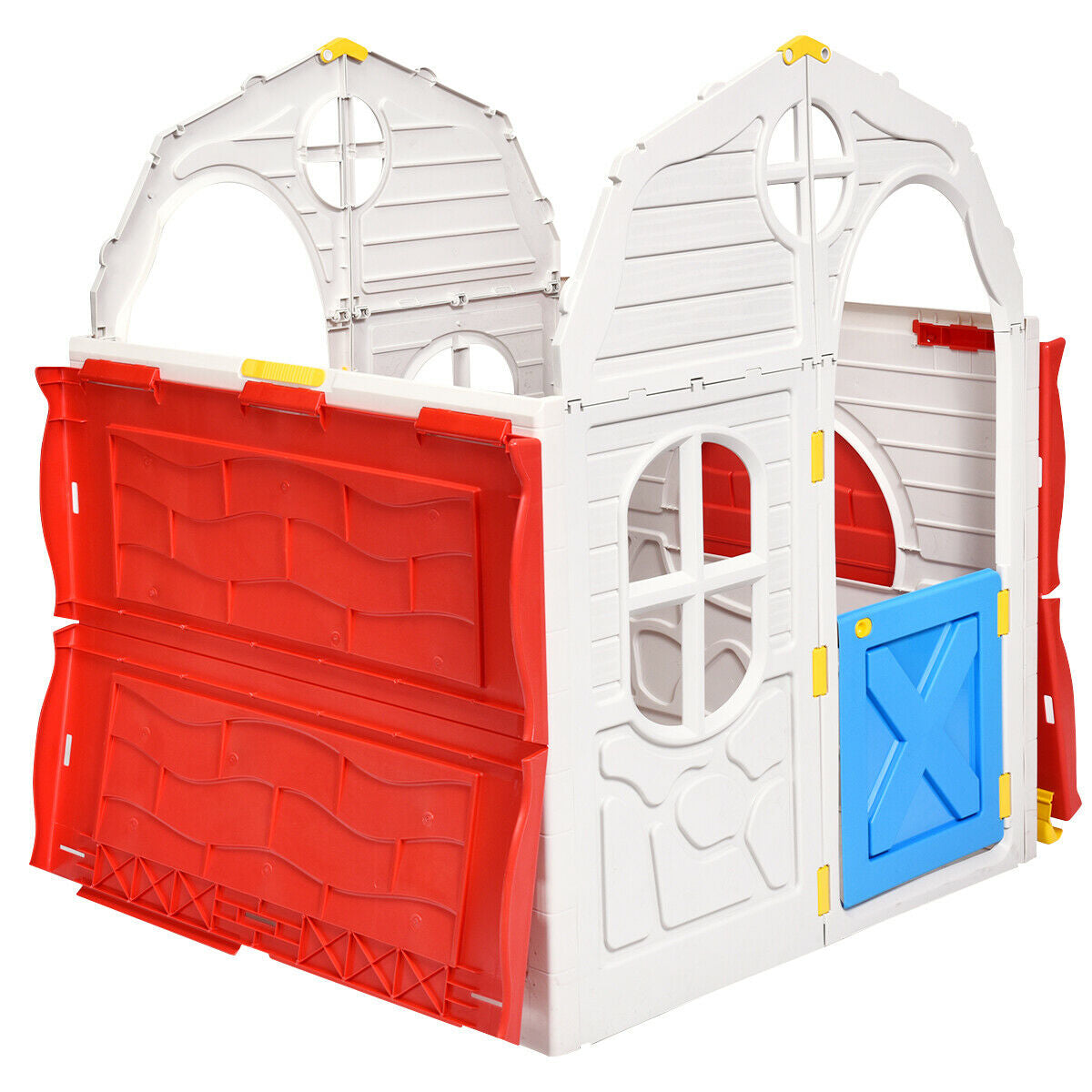 Kids Cottage Playhouse Foldable Plastic Indoor Outdoor ToyÂ