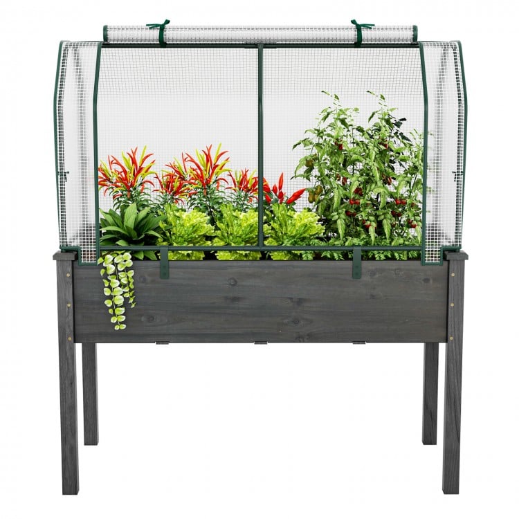47.5 x 21.5 x 24 Inch Mini Greenhouse with Roll-up Zipper Door