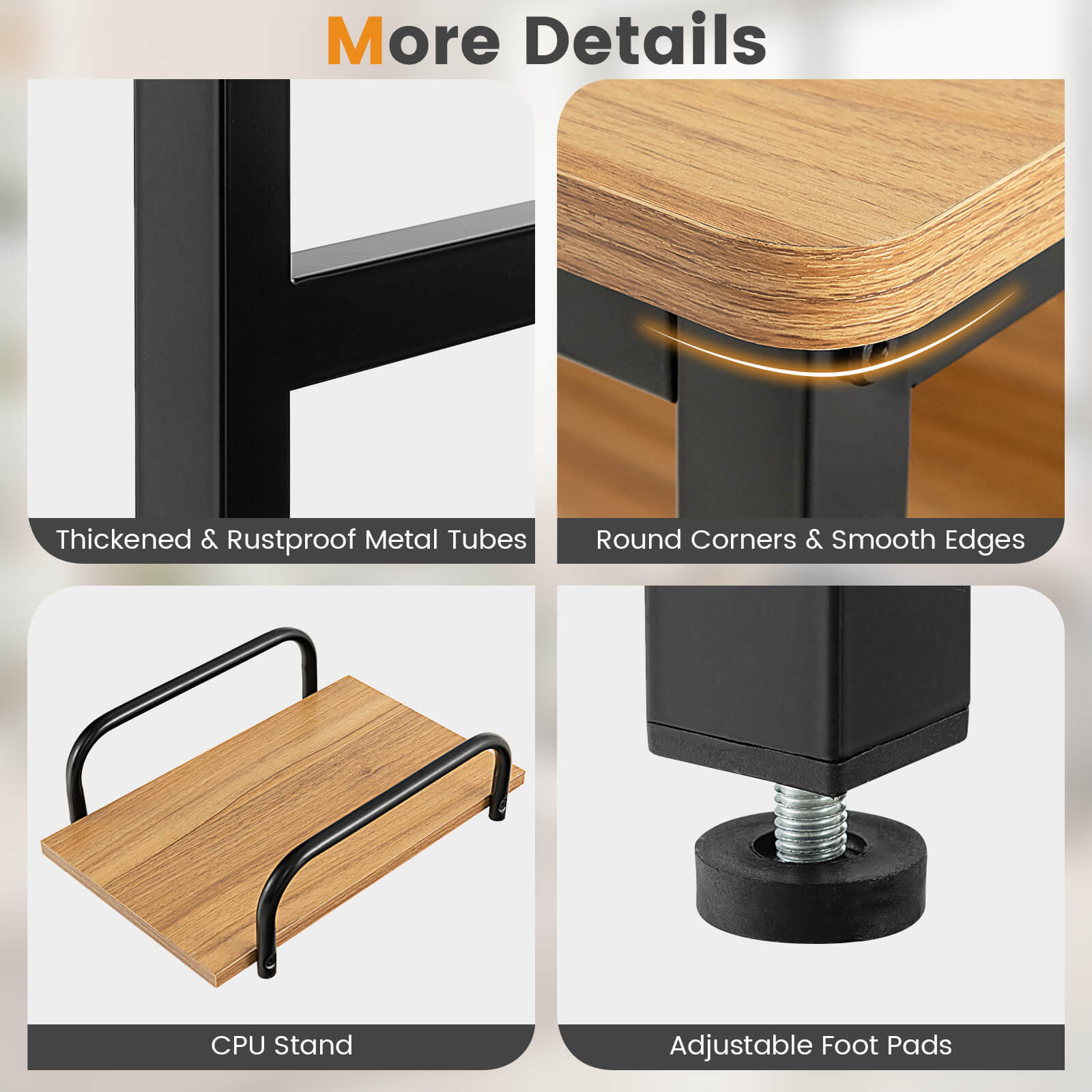 55" Tiltable Drafting Drawing Table-WalnutÂ