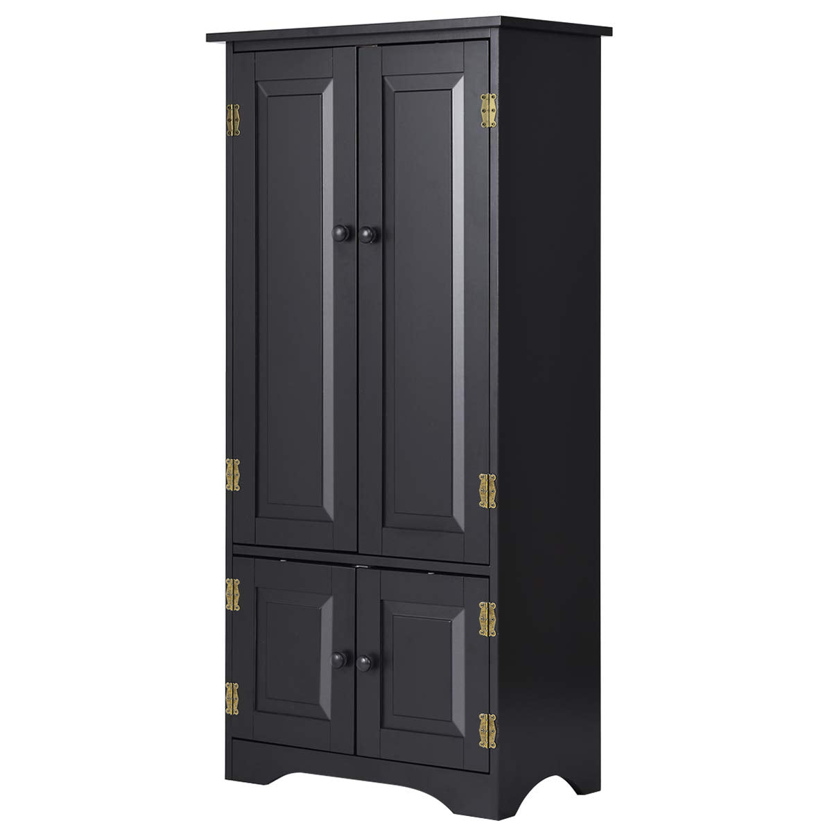 Accent Storage Cabinet Adjustable Shelves-BlackÂ