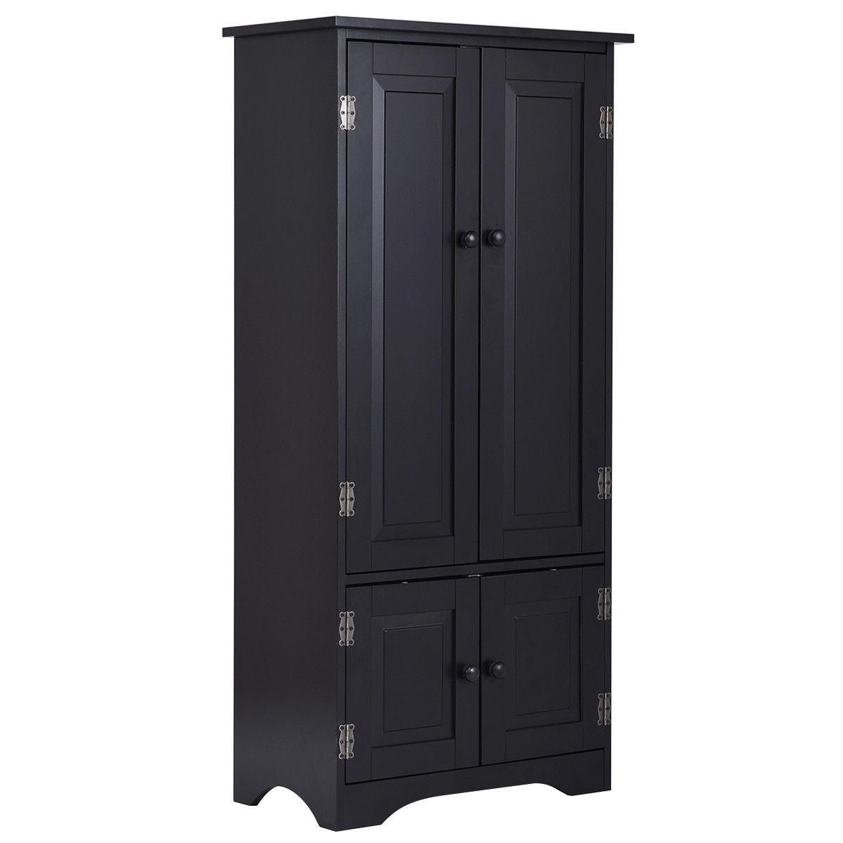 Accent Storage Cabinet Adjustable Shelves-BlackÂ
