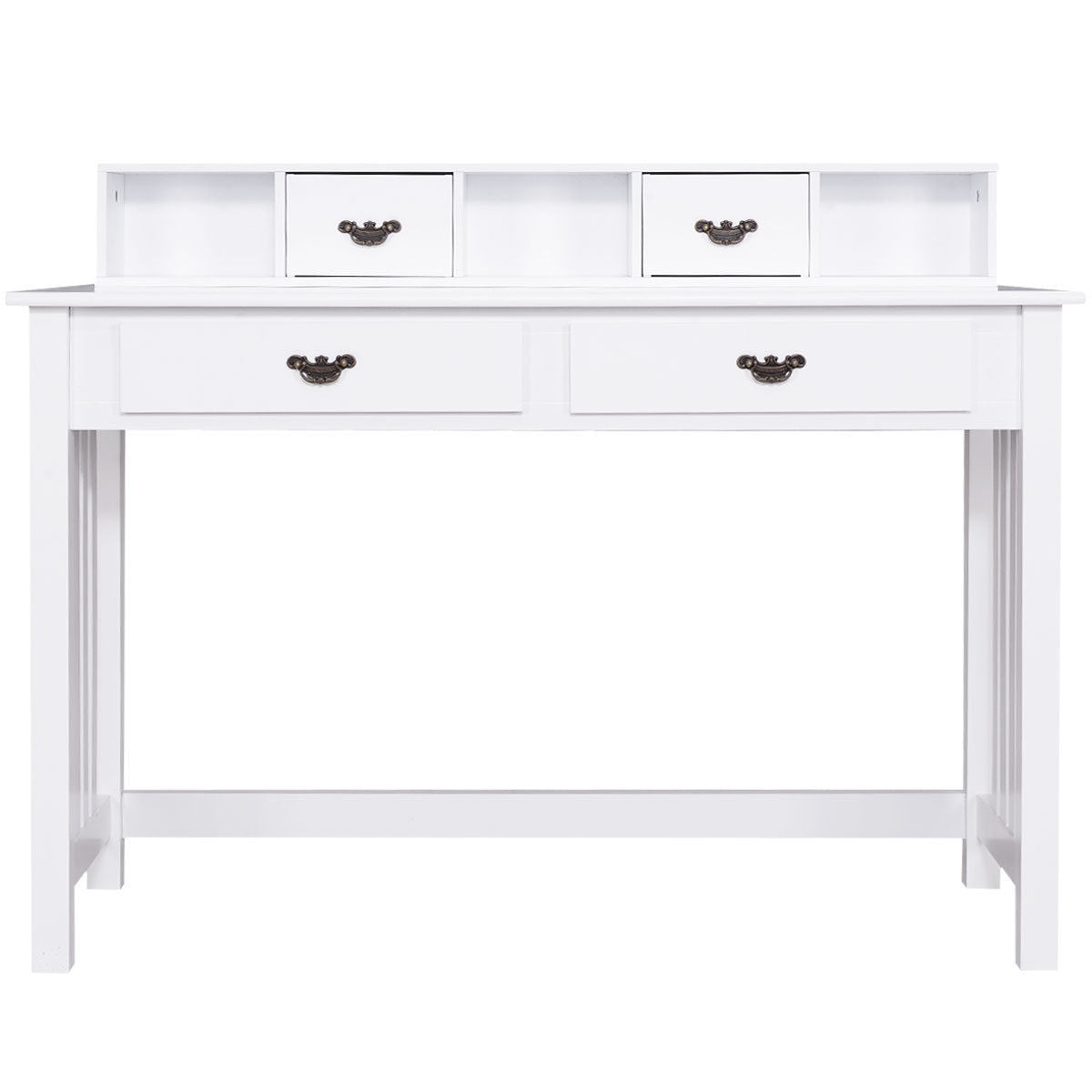 Home Office Writing Mission Computer Desk with 4-DrawerÂ