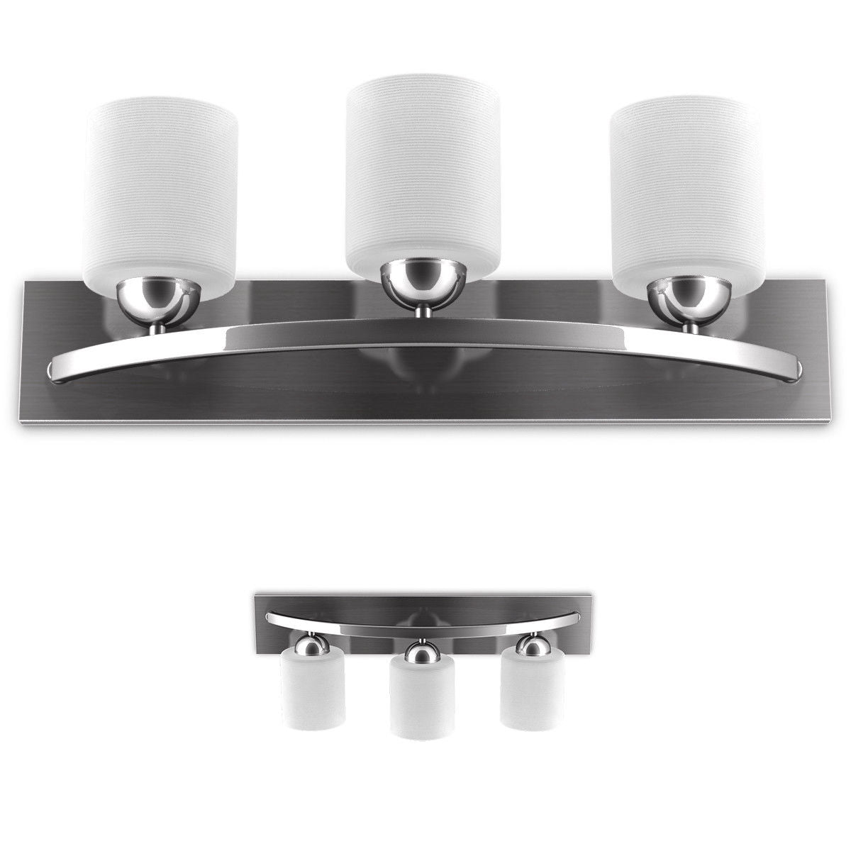 Glass Wall Sconce for 3 BulbsÂ