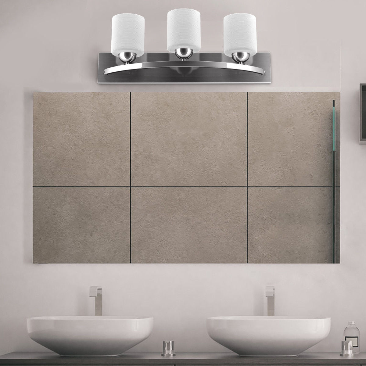 Glass Wall Sconce for 3 BulbsÂ