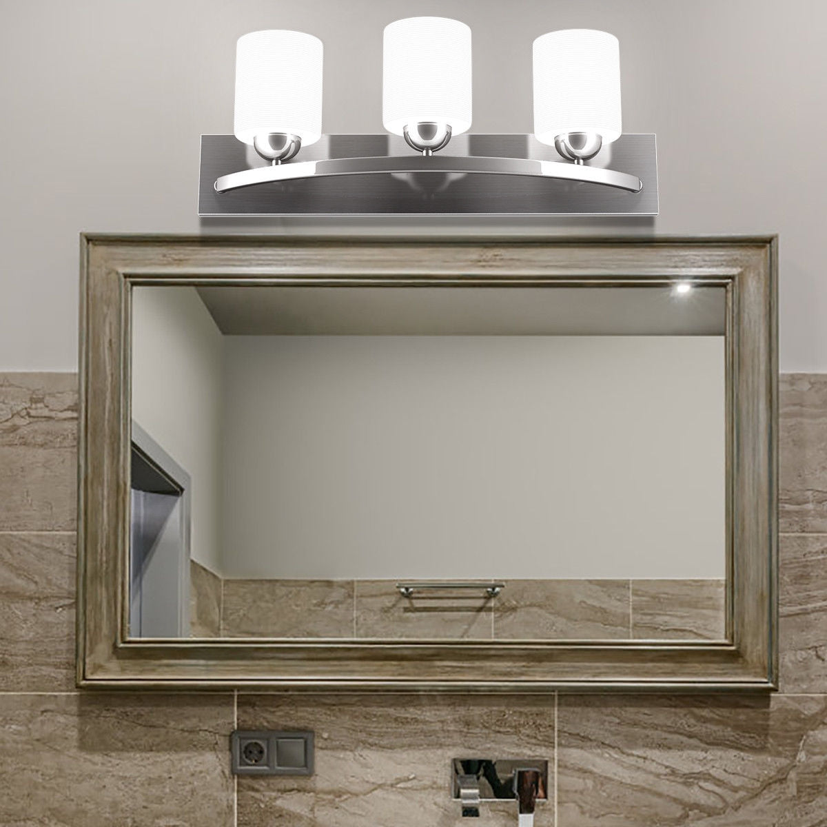 Glass Wall Sconce for 3 BulbsÂ