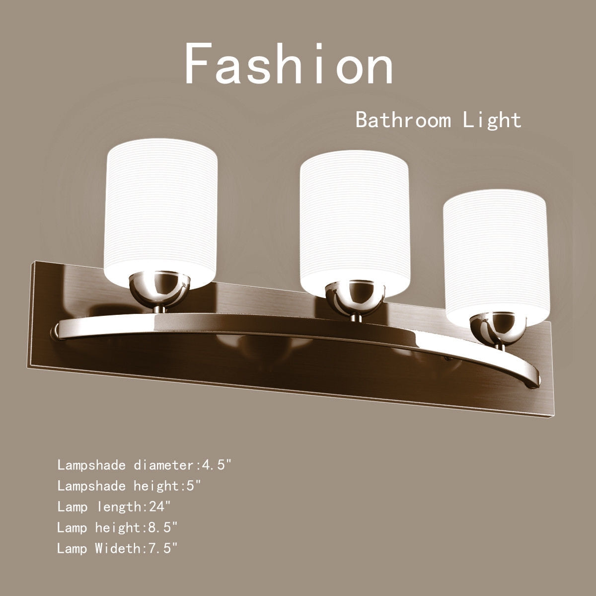Glass Wall Sconce for 3 BulbsÂ