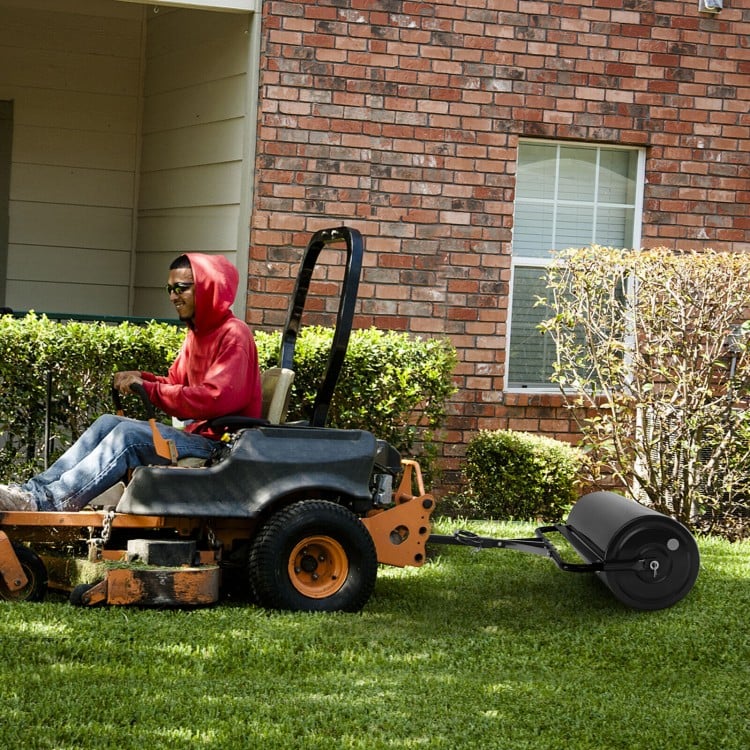 Metal Lawn Roller with Detachable Gripping Handle