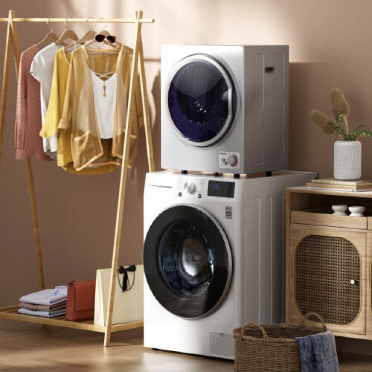 1.5 Cu. Ft. Portable Electric Clothes Dryer with Stainless Steel Tub, 10-Lb Capacity