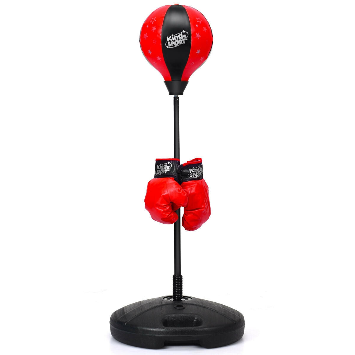 Kids Adjustable Stand Punching Bag Toy Set with Boxing GloveÂ