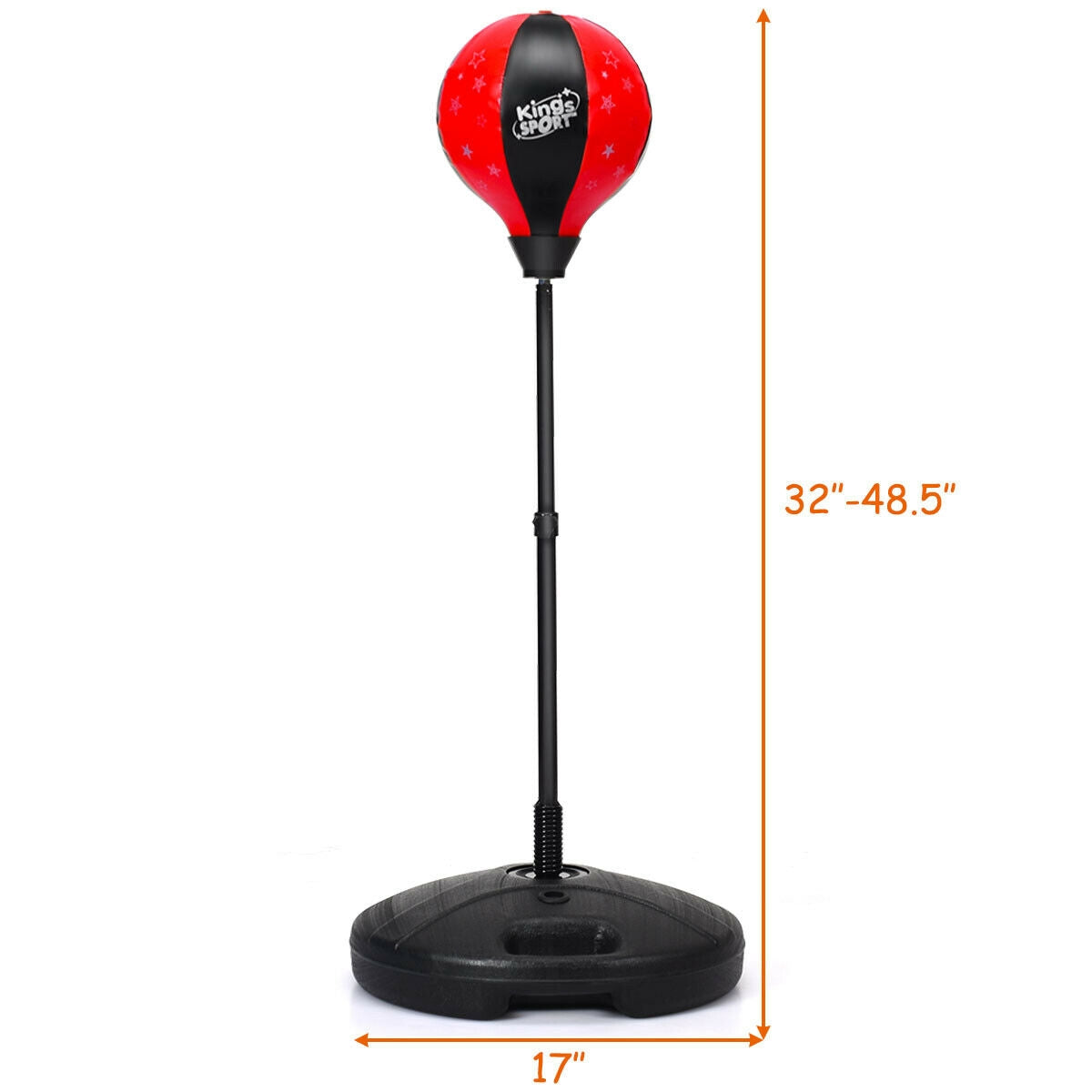 Kids Adjustable Stand Punching Bag Toy Set with Boxing GloveÂ