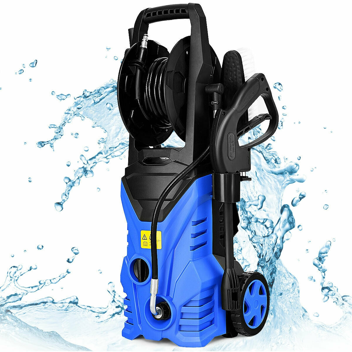 1800W 2030PSI Electric Pressure Washer Cleaner with Hose Reel-BlueÂ